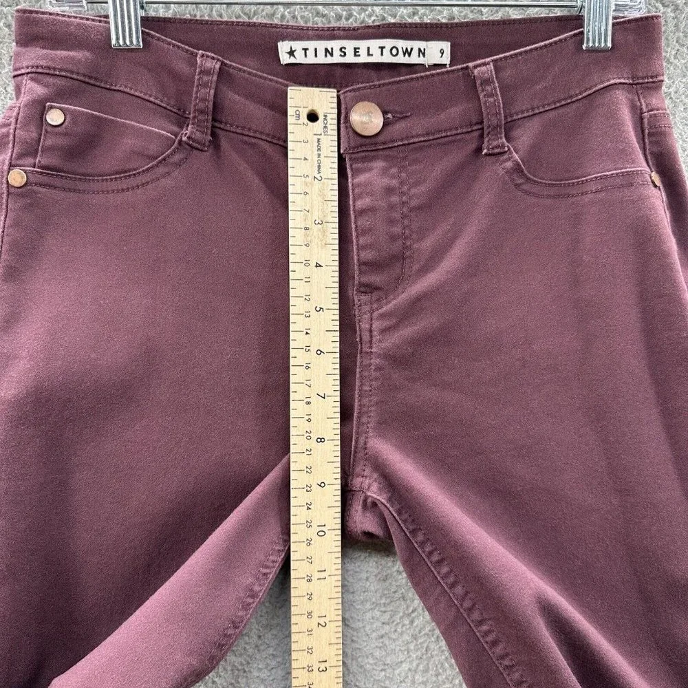 Tinseltown‎ Pants Juniors Size 9 Maroon Jeggings Juniors Size 9